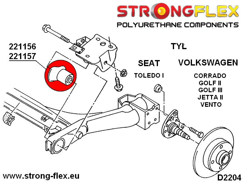 Bak Subframe Foring 57mm SPORT