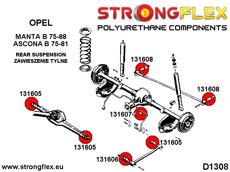 Bak Midten Stang Foring & Bak Link Aksel Foringer SPORT