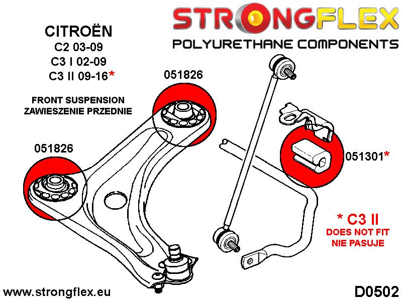 Front NedreLenkearm Foring SPORT
