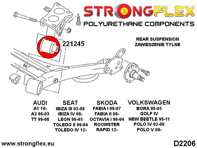 Bak Subframe Foring 69mm