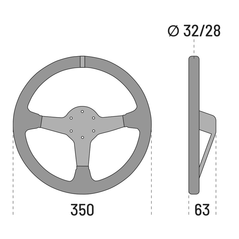 Sparco R345 Ratt i skinn