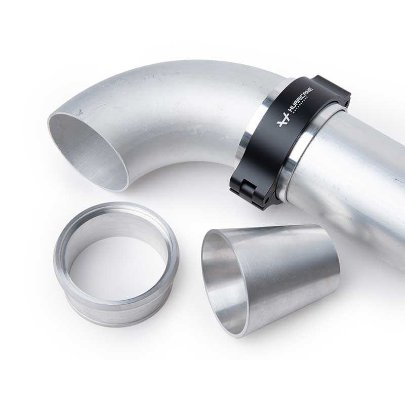 Aluminiumsrør 90 grader 63,5x2mm (2,5 tommer)