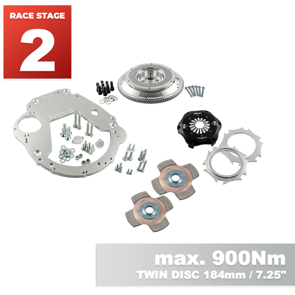 PMC RACE STAGE 2 BMW M50 M52 M54 S50 S52 S54 - BMW M57N HGU HGK - 184mm 7.25"
