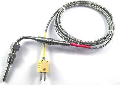 Eksos temperatur sensor vinklet 1,8 m tildekket spiss