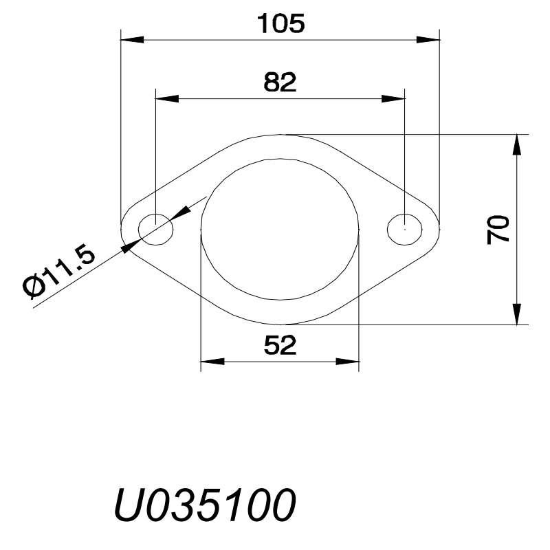 Flensforbindelse 2 tommer (51mm)