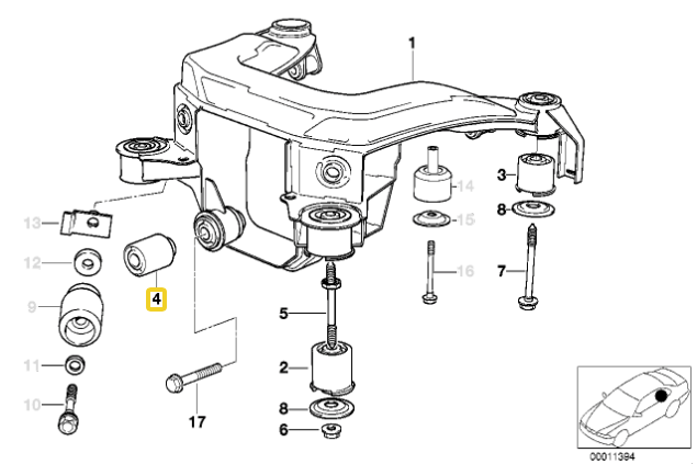 IRP Differential foring Polyurethane BMW E36