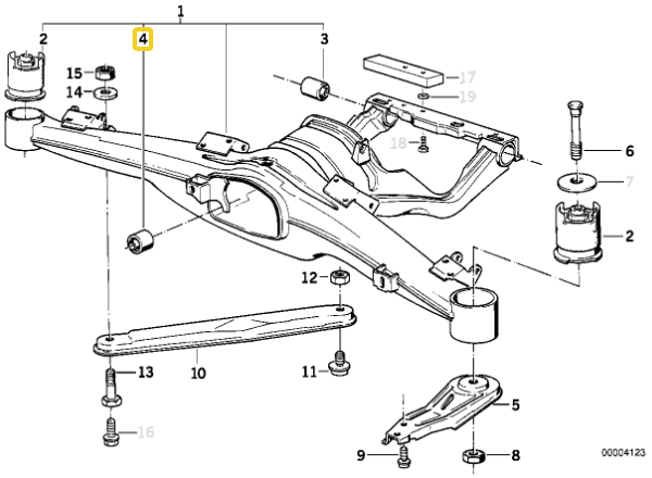 IRP Differential foring Polyurethane BMW E34, E32