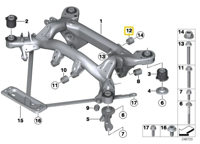IRP Differential foring Aluminium BMW E46 M3