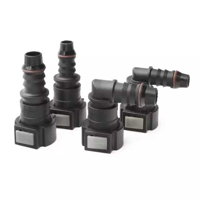 Hose adapter - SAE J2044 Ø7.89 ID8 90°