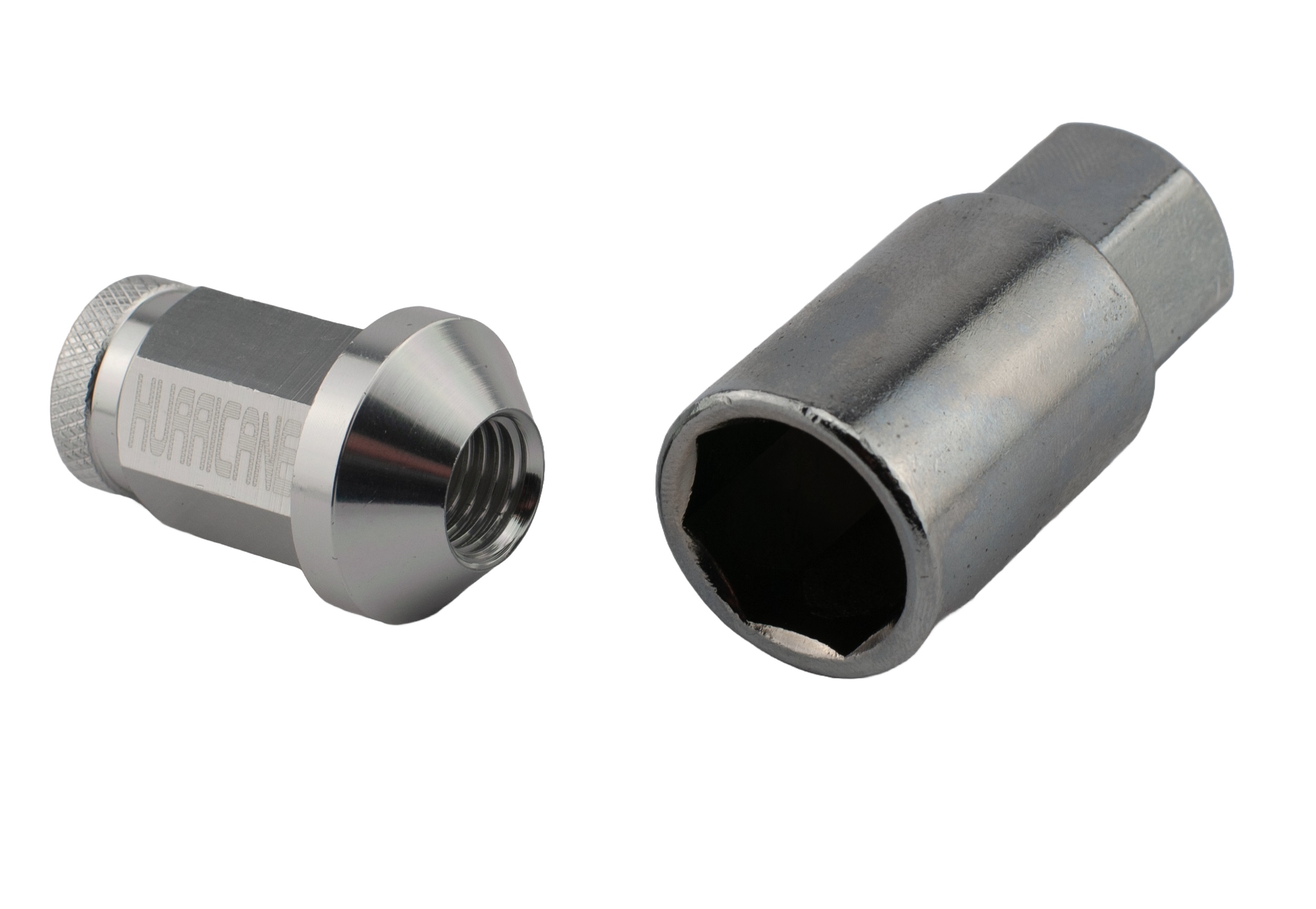 Hjulmutter Aluminium Sølv M12x1,25 (39mm)