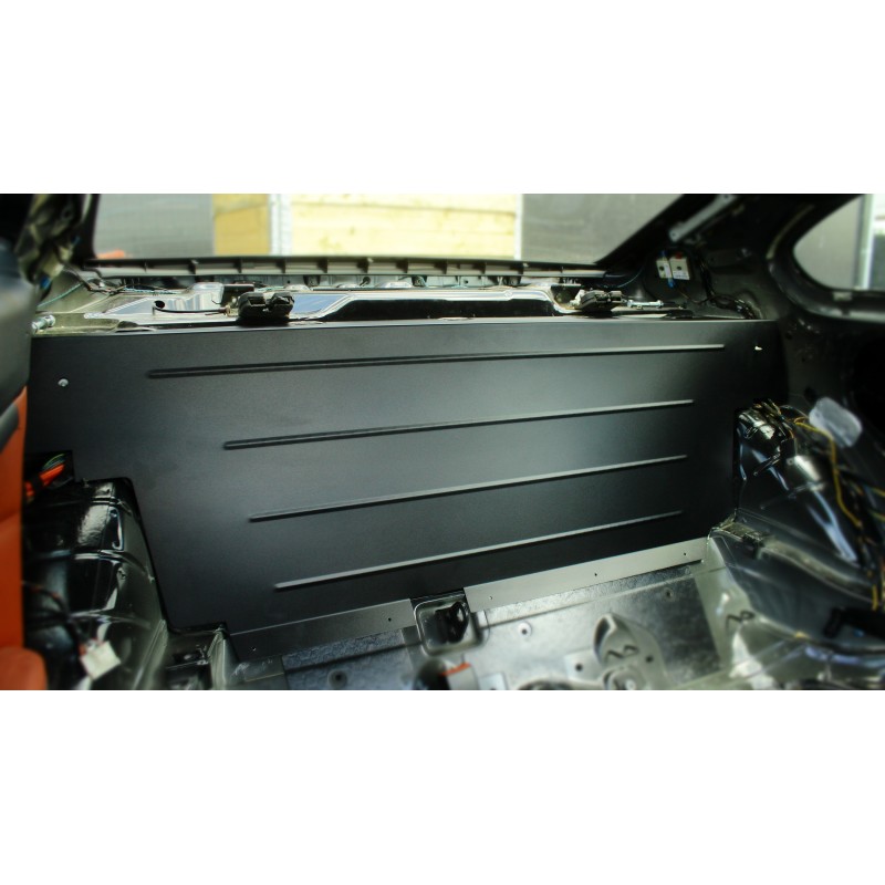 BMW E92 E82 brannmur aluminium for bagasje