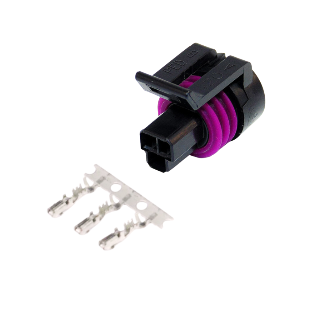 Kontakt 3-pins Delphi-runde