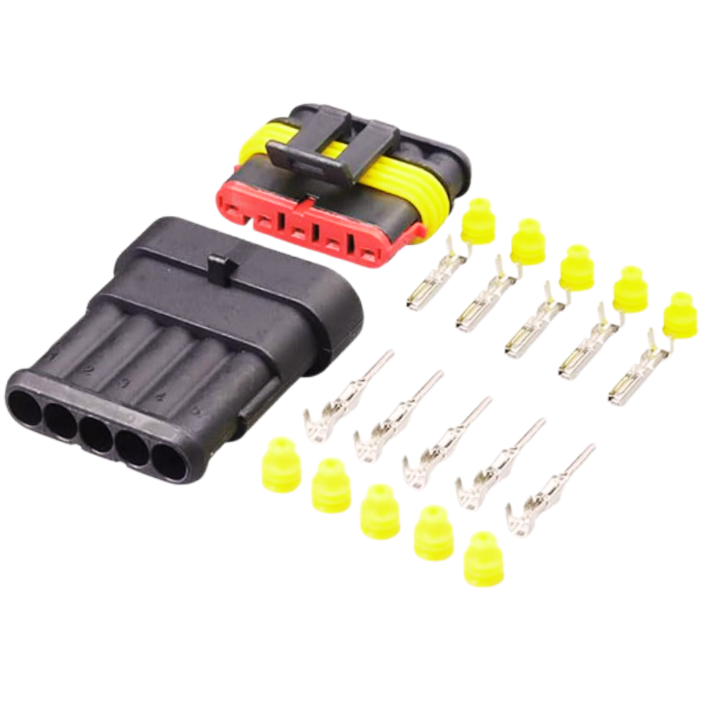 Kontakt 5-poligt Superseal Mann + Kvinne