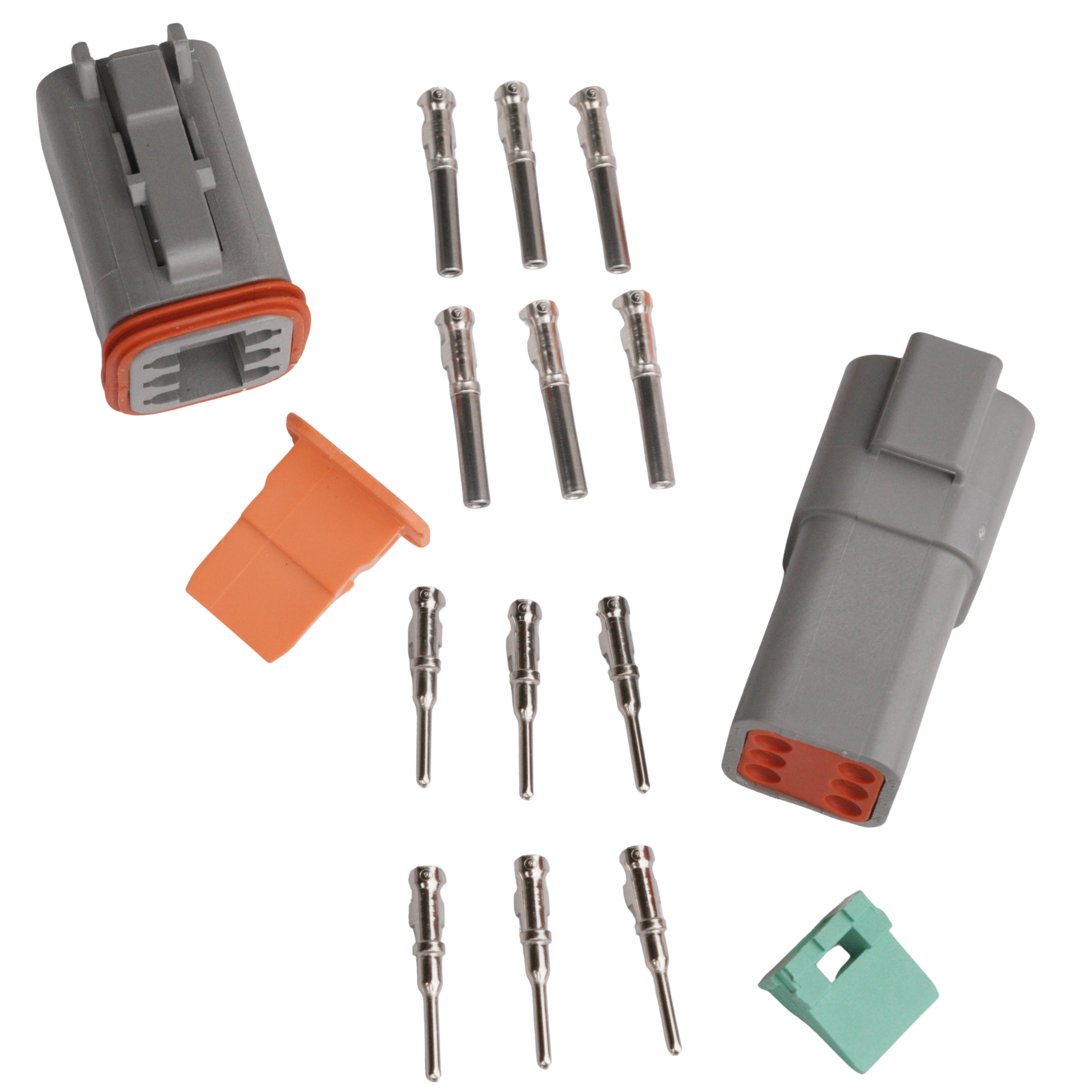 Kontakt 6-pin DT series Mann + Kvinne