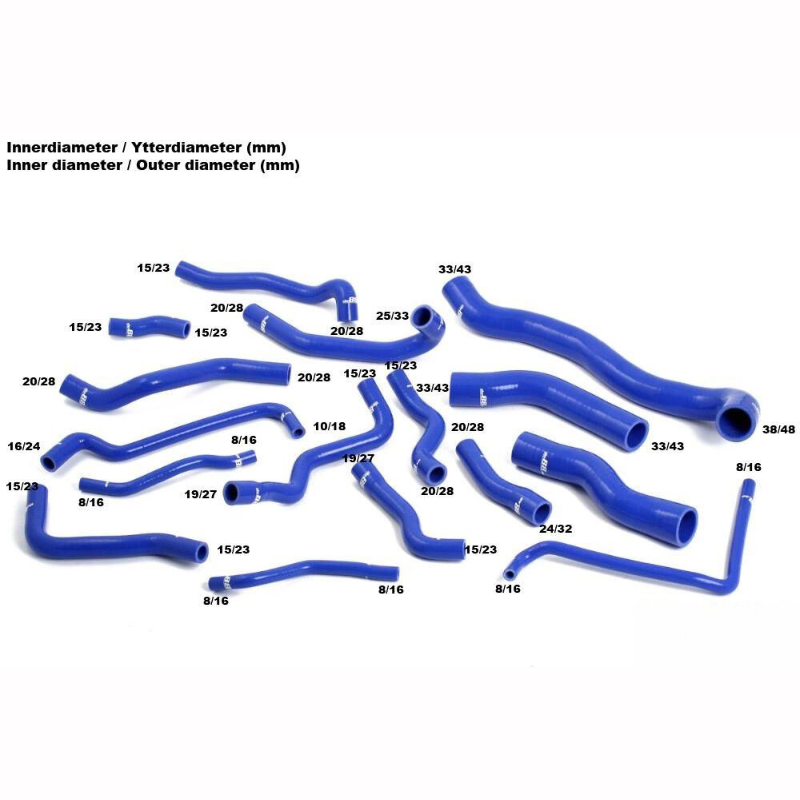 VW GOLF Audi A3/S3 2.0 TSI/TFSI Radiatorslanger Sort