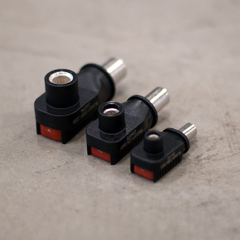 3,6mm Hurtigkobling Batterikabel Svart