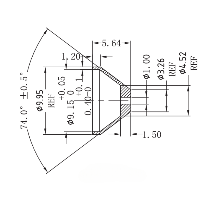 1,0 mm oljebegrensningsadapter AN4