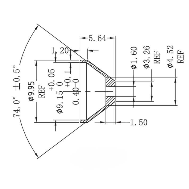 1,6mm oljebegrensningsadapter AN4