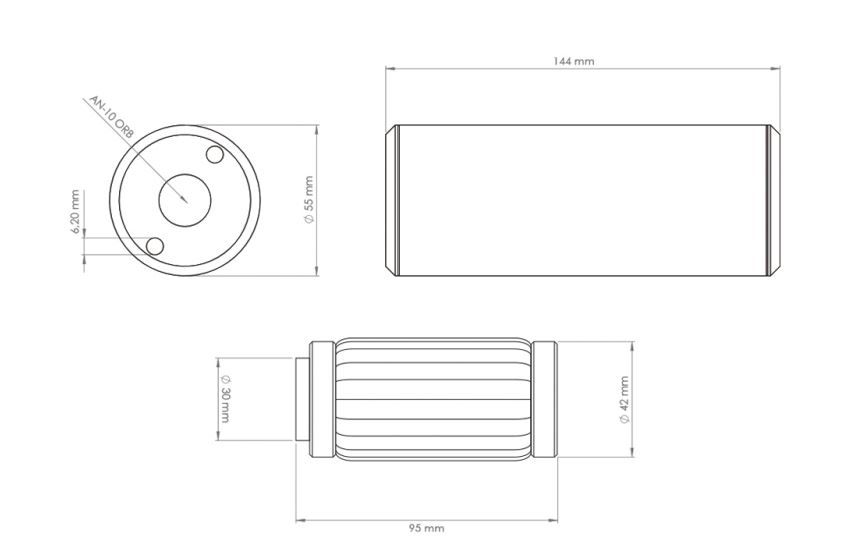 Nuke Drivstoff filter 10micron slim (RF)