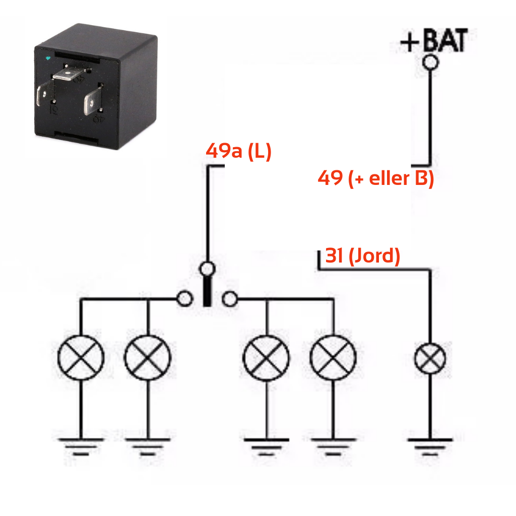 Blinkrelé 12V