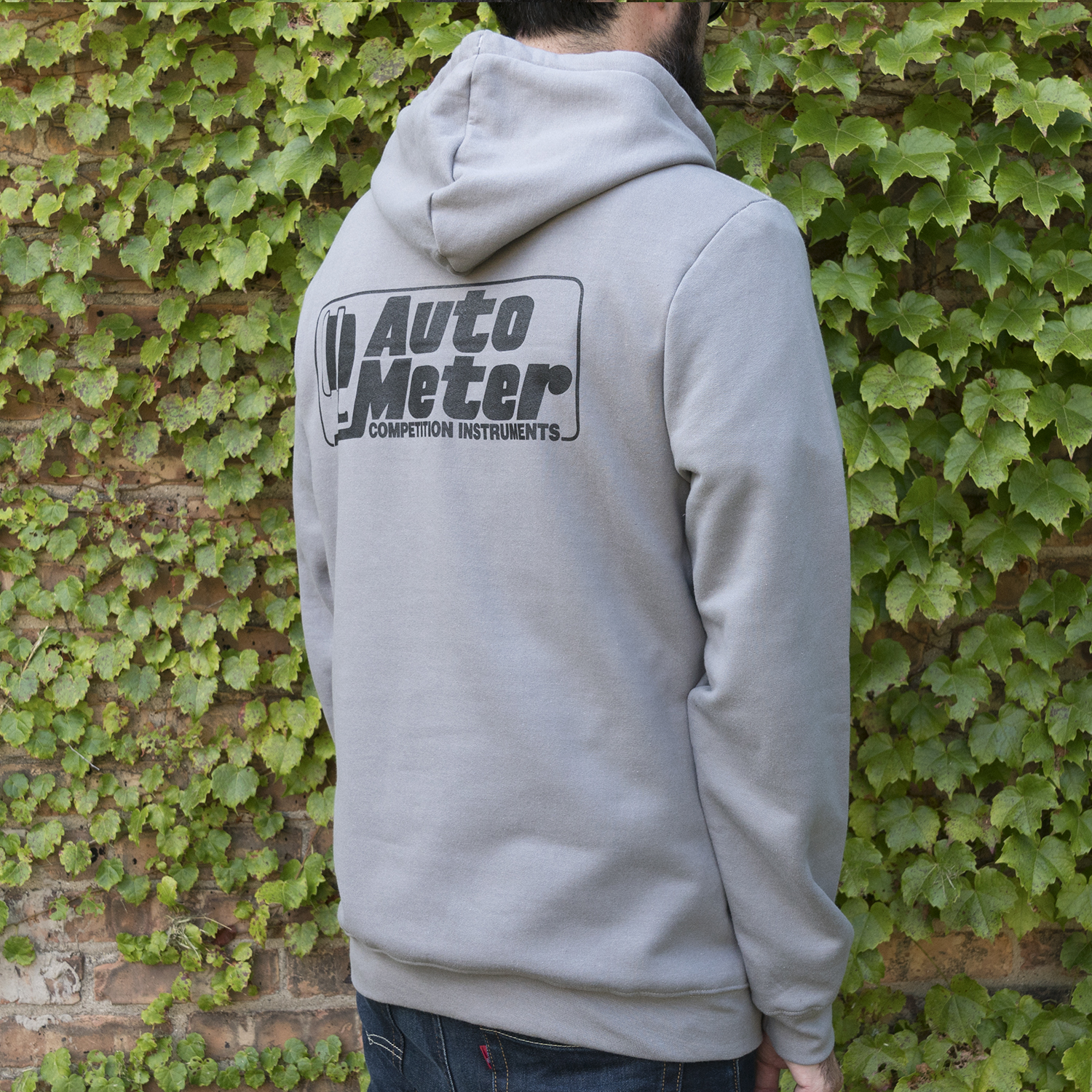 Pullover Hoodie, Adult Large, Gray, 'Competition'