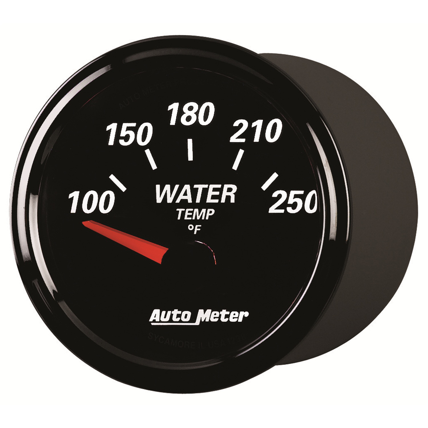 2-1/16" Vanntemperatur, 100-250 °F, Designer Black Ii