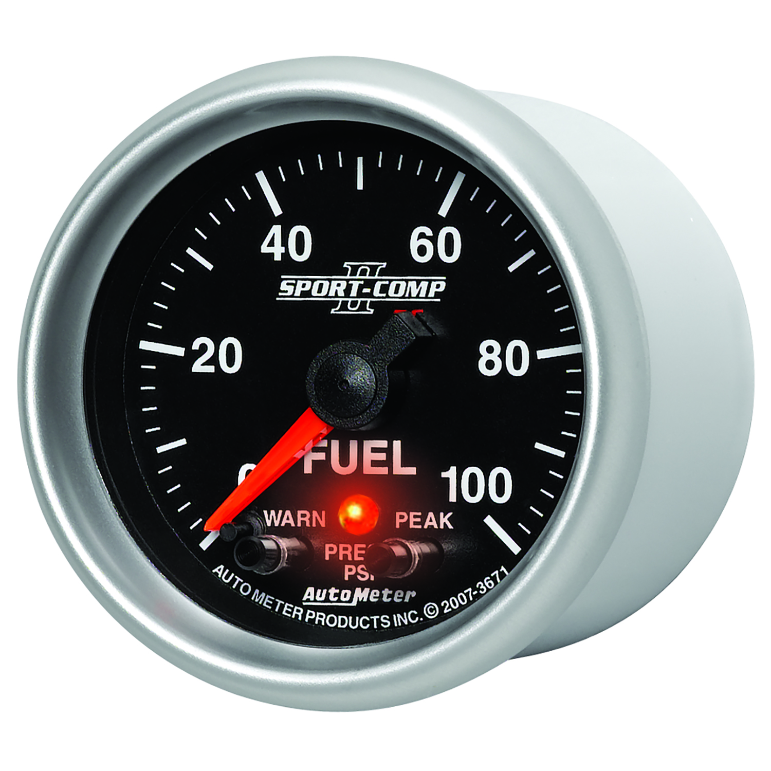 2-1/16" Drivstoff Trykk, 0-100 Psi, Sport-Comp Ii