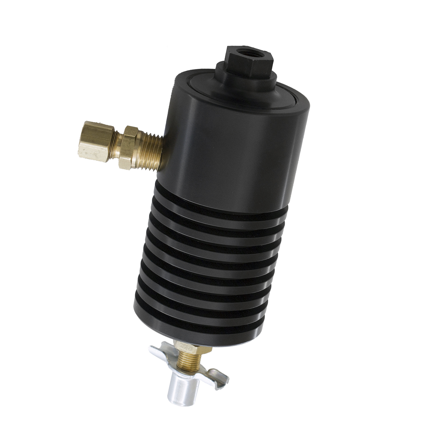 Particle Trap Kit, Exhaust Trykk, Aluminum, Black