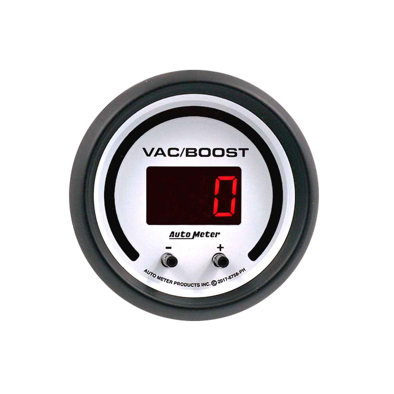 2-1/16" Two Channel Vac/Boost / Fluid Trykk, Selectable Scale Psi / Bar, Phantom Elite Digital