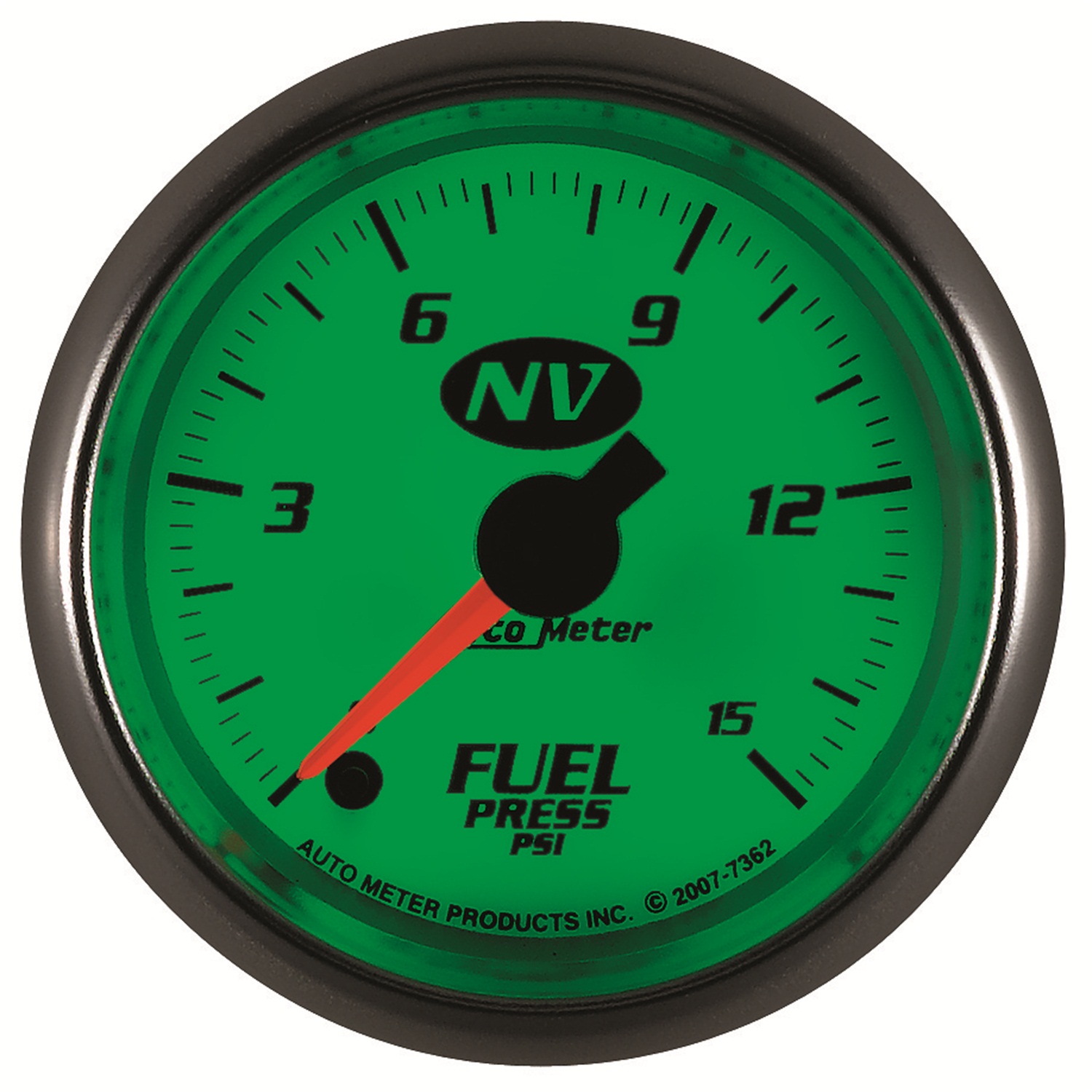 2-1/16" Drivstoff Trykk, 0-15 Psi, Nv