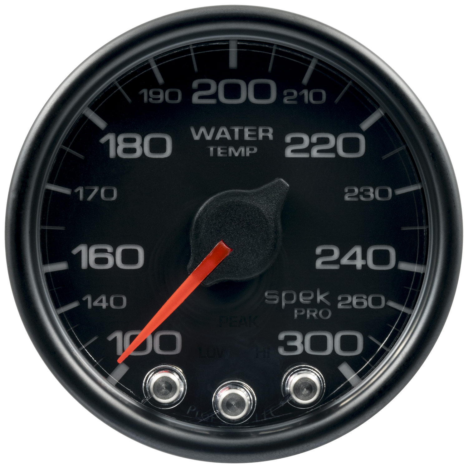 2-1/16" Vanntemperatur, 100-300 °F, Spek-Pro, Black/Black, Ecu