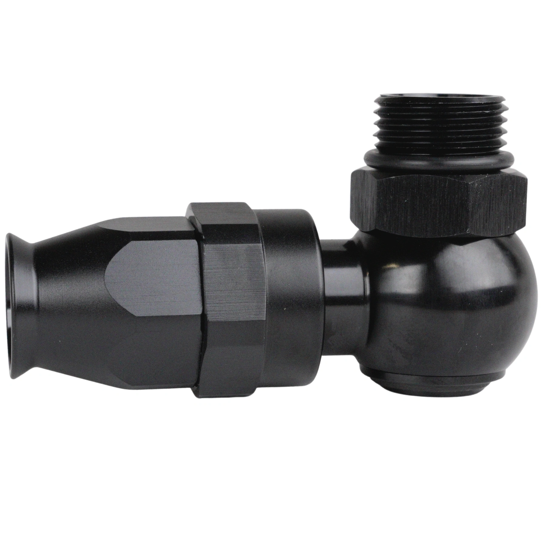 AN6 Banjo 90° kortböj - Slangekobling PTFE