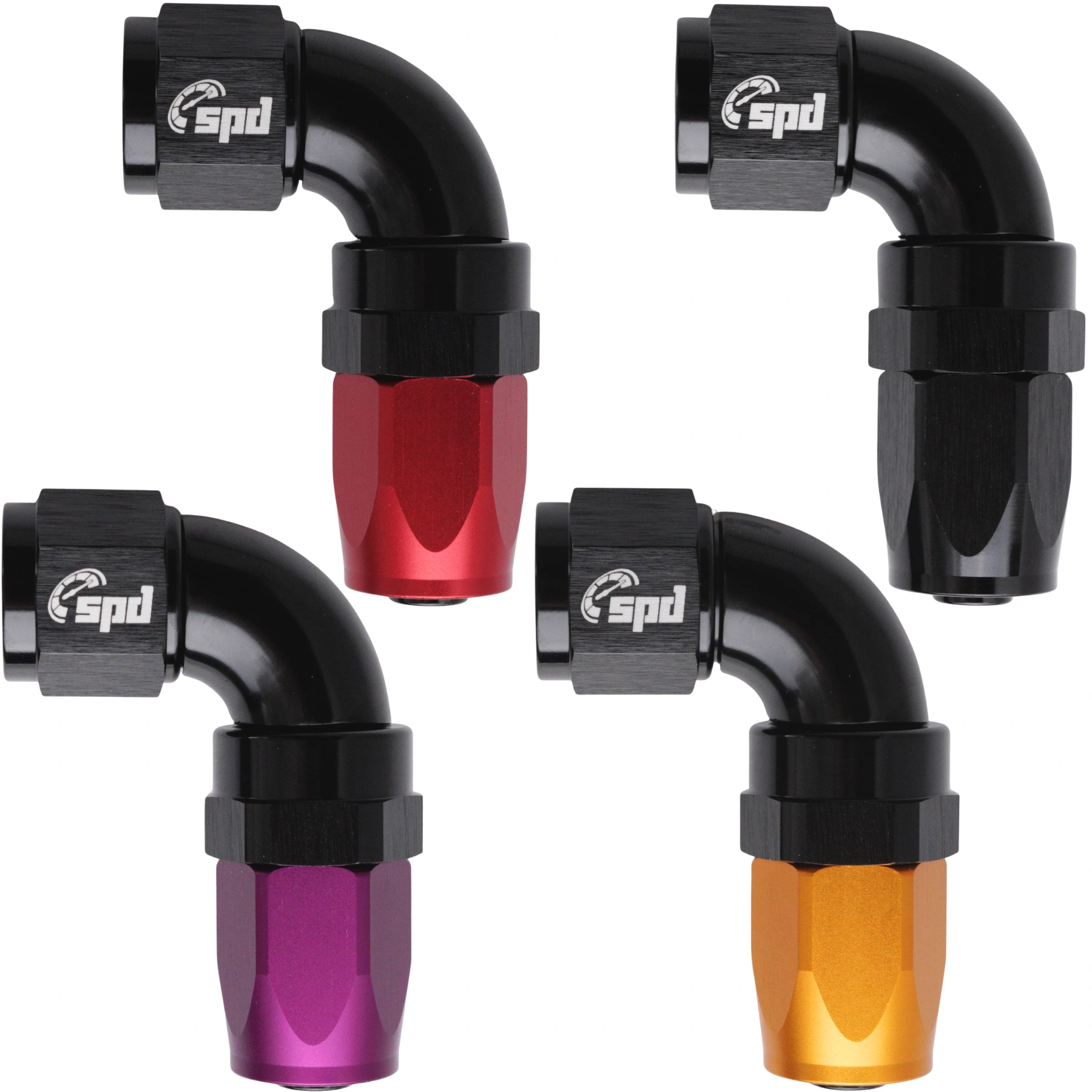 AN10 -90° Full flow Slangekobling