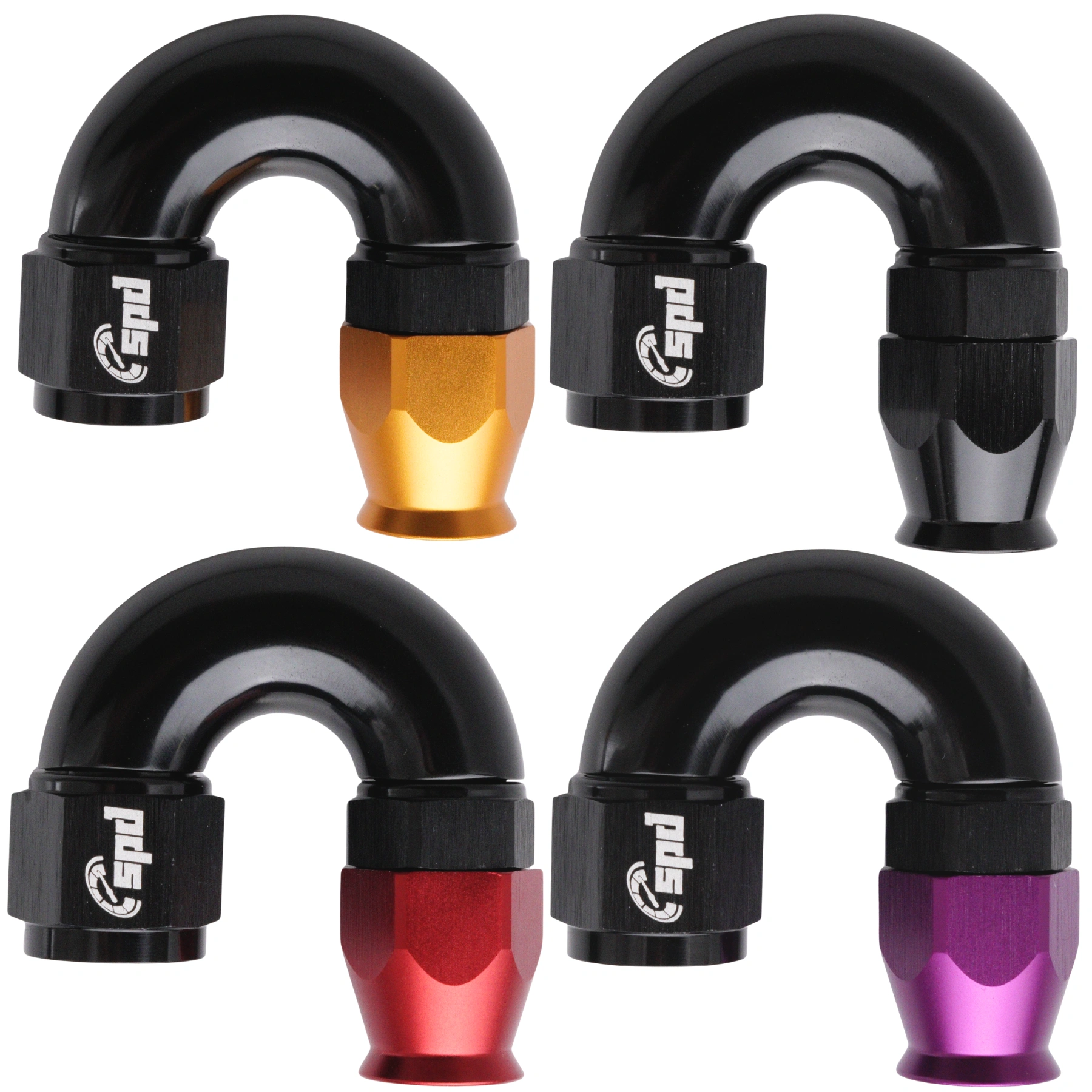 AN8 -180° Full flow PTFE Slangekobling