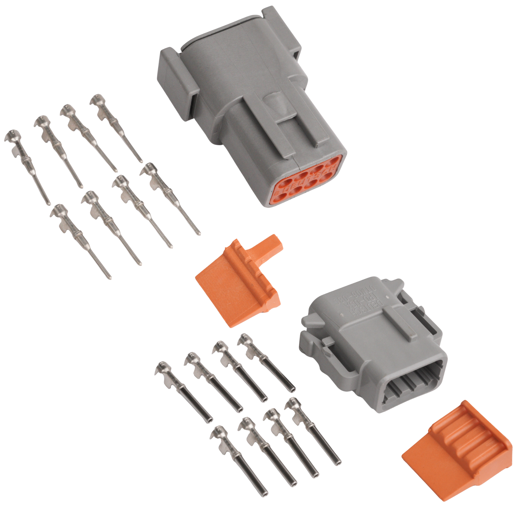 Kontakt 8-pin DTM series Mann + Kvinne