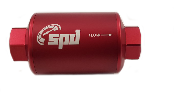SPD Drivstoff filter compact 100 micron E85 rød (pre-filter)