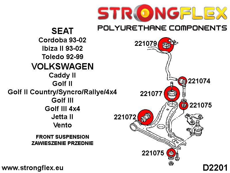 Front Krengningshemmere Foring SPORT