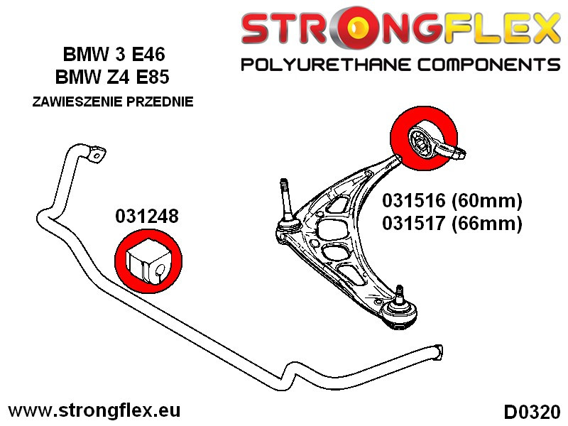 FrontLenkearm Bak Foring 66mm