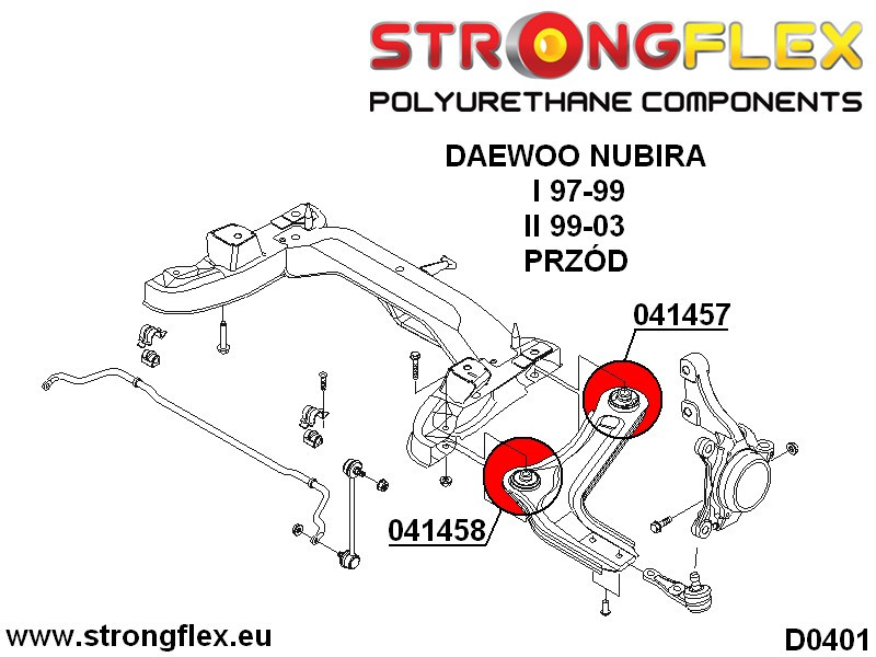 Front Suspensjon Foringer Kit