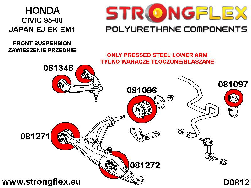 Front Suspensjon Bøssesett SPORT