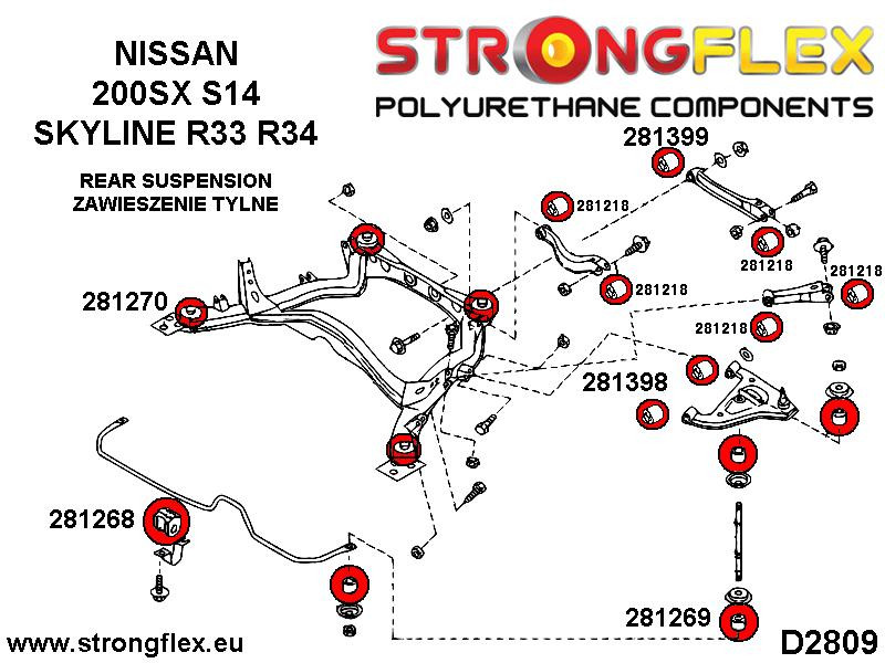 Full Suspensjon Bøssesett R33 R34