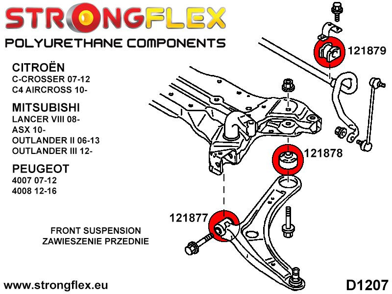 Front NedreLenkearm - Bak Foring SPORT