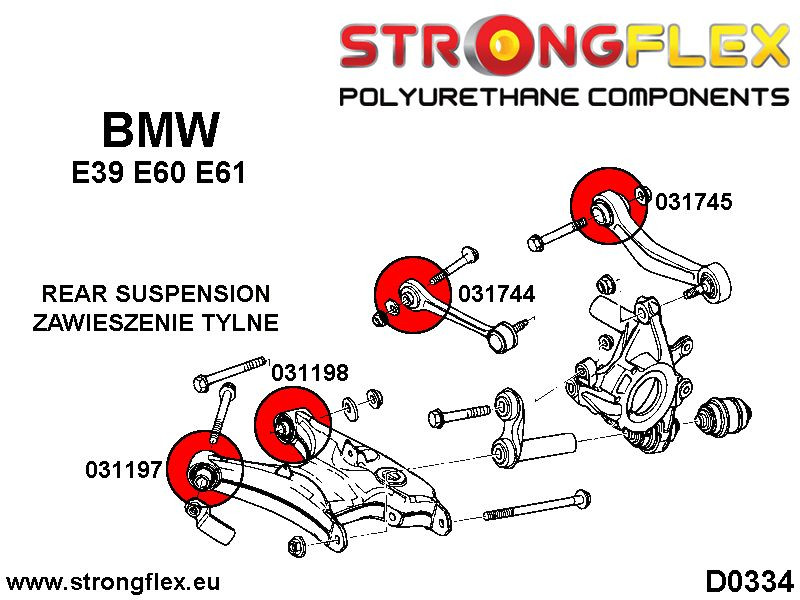 Full Suspensjon Bøssesett E39 Touring SPORT