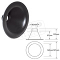 QSP innløp 63mm rund