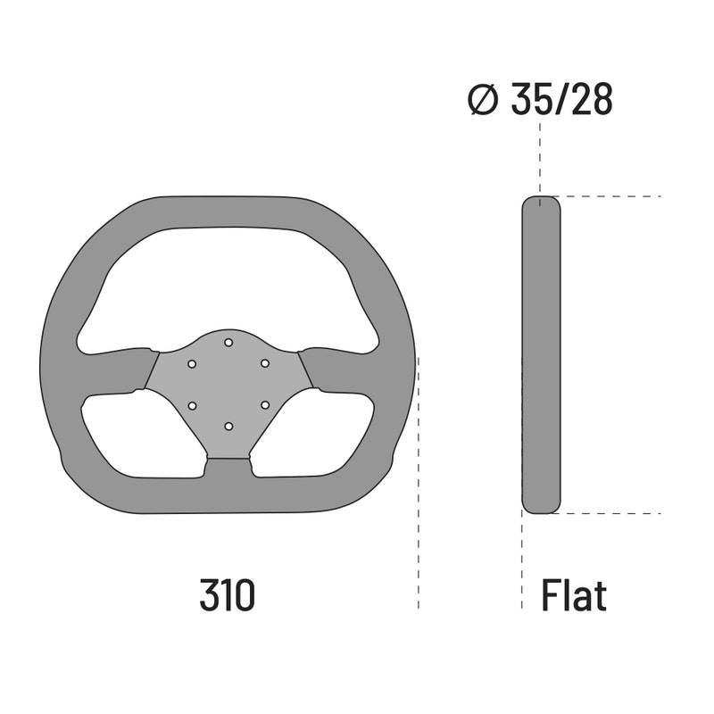 Sparco P310 Ratt Semsket skinn