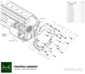 Adapterplate girkasse Ford Barra
