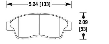 Toyota Corolla bak Carbotech XP8
