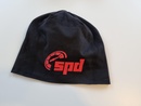 SPD beanie svart-rød (one-size)