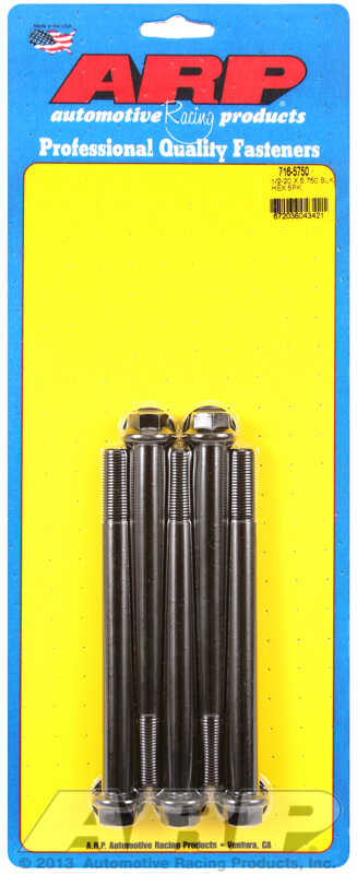 ARP Bolt Kit 1/2-20 x 5.750 Black Oxide Hex
