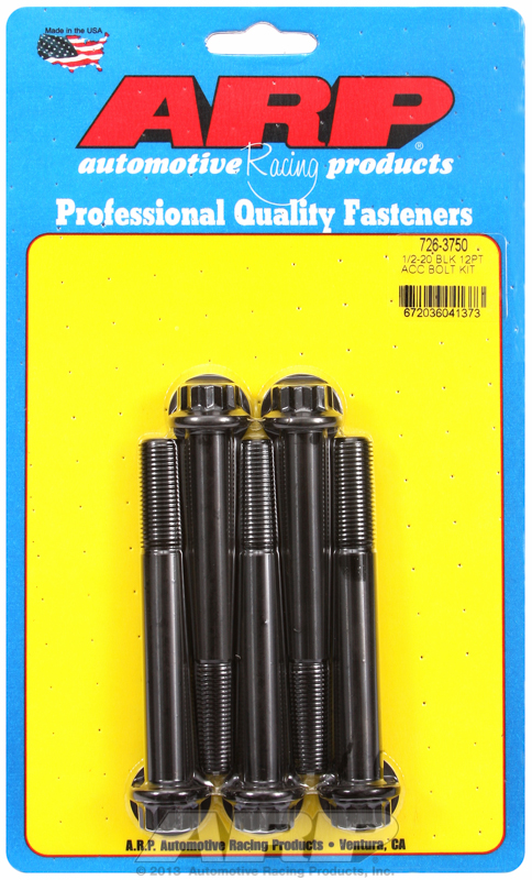 ARP Bolt Kit 1/2-20 x 3.750 Black Oxide 12PT